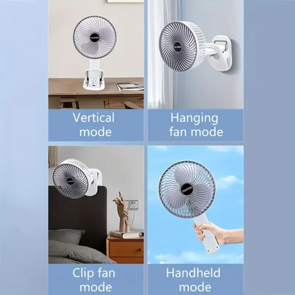 USB Charging Clip Fan